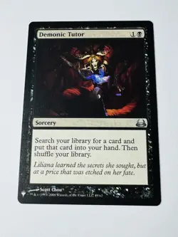 Magic the Gathering: DEMONIC TUTOR Dual Decks Anthology Rare MTG 49/62 NM LP - Image 1