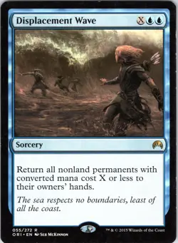 Displacement Wave 55 Rare Magic Origins Magic: The Gathering Moderately Played - Image 1