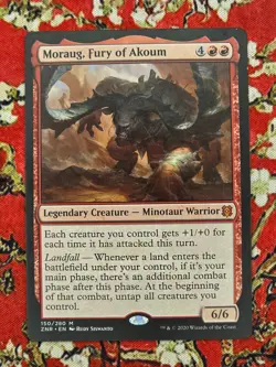 MTG Moraug, Fury of Akoum Regular ZNR 150 LP - Zendikar Rising Lightly Played - Image 1