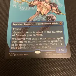 Namor the Sub-Mariner (Borderless) (0362) Marvel Super Heroes;MTG - Image 3