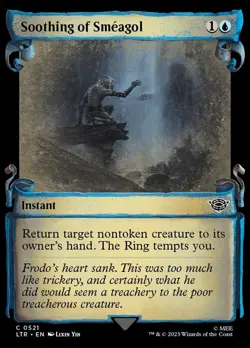 1x Soothing of Smeagol - Foil - Showcase Scrolls MTG - Universes Beyond: The Lor - Image 1