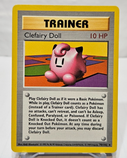 Clefairy Doll 70/102 Rare Shadowless Base Set Pokemon 7193 - Image 1