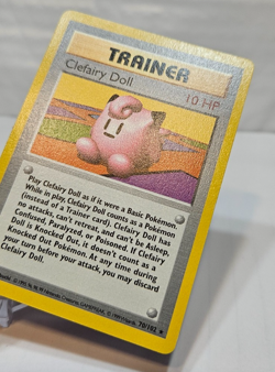 Clefairy Doll 70/102 Rare Shadowless Base Set Pokemon 7193 - Image 3