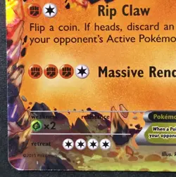 DAMAGED Groudon EX 85/160 XY Primal Clash Authentic Pokemon Card - Image 5