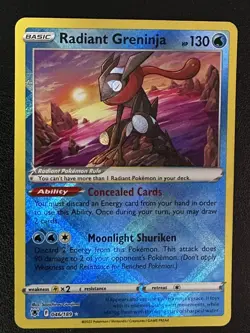 Pokemon TCG Radiant Greninja SWSH10: Astral Radiance 046/189 Radiant Rare - Image 1
