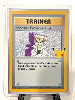Pokemon Base Set Imposter Professor Oak Trainer Rare 73/102 - Image 1
