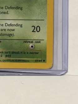 Pokemon TCG Gloom 37/64 Jungle 1st Edition Uncommon Regular Heavy Played - Image 4