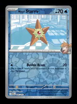 Misty's Staryu 046/182 Common Destined Rivals Pokemon Reverse Holo Near Mint - Image 1