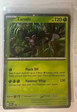 2023-25 Pokemon SV Black Star Promos - SVP EN Zarude #199 Cosmos Holo - Image 1