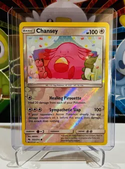 Pokemon Chansey 152/214 SM Lost Thunder Reverse Holo 100 HP English 2018 - Image 1