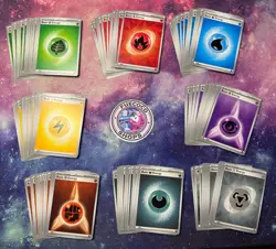 Pokemon 160 Basic Energy Cards Bulk Lot – 20 Each Type – NM/LP – SVE/MEE Mixed - Image 1