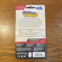 Pokemon TCG Surging Sparks Booster Pack w/ Wooper Promo & Coin - Image 2