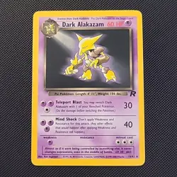 Dark Alakazam 18/82 Team Rocket Unlimited Vintage Pokemon TCG - Image 1