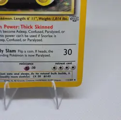 Snorlax 27/64 Jungle Regular Pokemon Card - Image 4