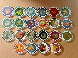 Pokemon Chipz Topps Nintendo 2006 Lot of 22 with Acrylic Cases - Image 1