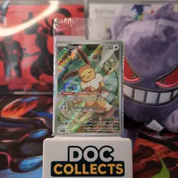 Pokemon TCG Eevee SVP173 Black Star Promo Pokemon Center Stamped Holo Sealed - Image 1