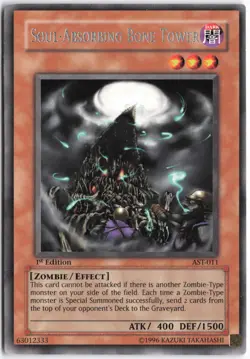 Yugioh - Soul-Absorbing Bone Tower AST-011 1st Edition - Ancient Sanctuary - Image 1