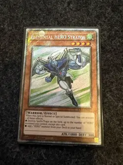 Yu-Gi-Oh! Elemental HERO Stratos (Platinum Secret) RA03-EN177 - Image 1