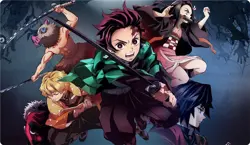 Demon Slayer Playmat Kamado Tanjirou Kamado Nezuko TCG CCG Trading Card Game Mat - Image 4
