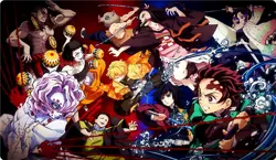 Demon Slayer Playmat Kamado Tanjirou Kamado Nezuko TCG CCG Trading Card Game Mat - Image 5