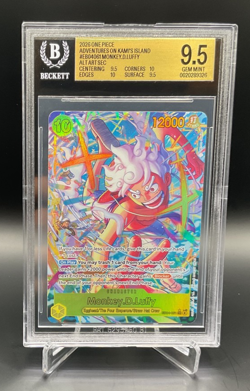 One Piece Monkey.D.Luffy EB04-061 Sec Alternate Art BGS 9.5 - Image 1