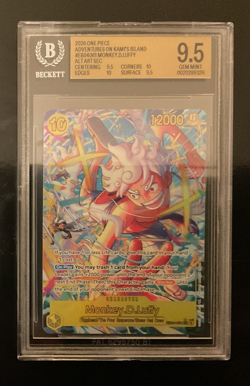One Piece Monkey.D.Luffy EB04-061 Sec Alternate Art BGS 9.5 - Image 3