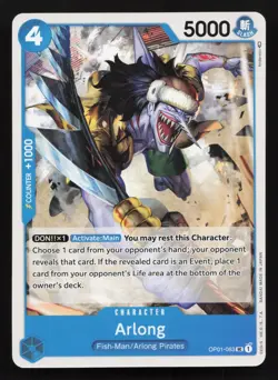 Arlong OP01-063 Uncommon Romance Dawn One Piece Card X4 Playset Pre-Errata - Image 1