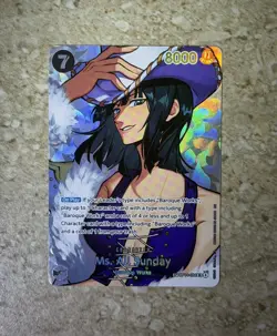 Ms. All Sunday (SP) OP14-084 One Piece CCG NM (Pack Fresh) OP 16 Fast Shipping - Image 2