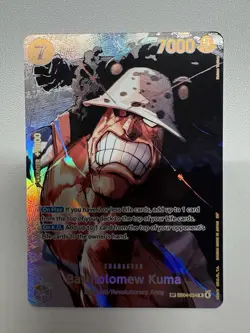 Bandai One Piece Bartholomew Kuma SP EB04-054 Kingdoms of Intrigue Alt Art Foil - Image 1