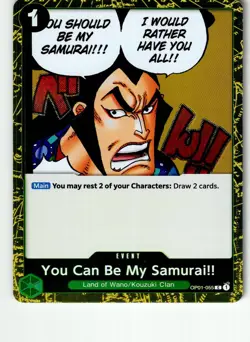 Set Of 2 You Can Be My Samurai (Pirate Foil) OP01-055 Premium The Best Vol. 2 OP - Image 1