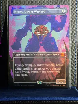 Krang Utrom Warlord Borderless FOIL M Teenage Mutant Ninja Turtles 221 MTG - Image 1