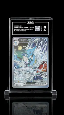 2024 Pokemon Scarlet & Violet Shrouded Fable Kingdra ex Promo Tag 9 - Image 1