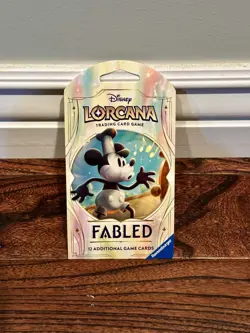 Disney Lorcana Fabled Sleeved Booster Pack Sealed - Image 1
