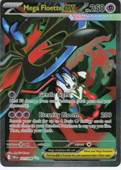 Mega Floette ex Holo Ultra Rare ME04: Chaos Rising 101/086 NM - Image 1