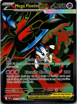 Mega Floette ex Holo Ultra Rare ME04: Chaos Rising 101/086 NM - Image 1
