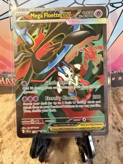 Mega Floette ex 101/086 Me04: Chaos Rising Ultra Rare Holo NM - Image 1