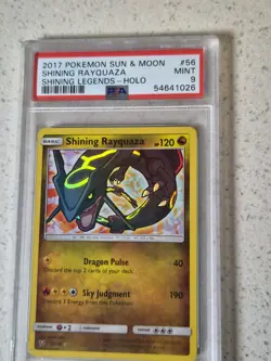 Shining Rayquaza 56/73 PSA 9 Shining Legends Holo Pokemon - Image 1