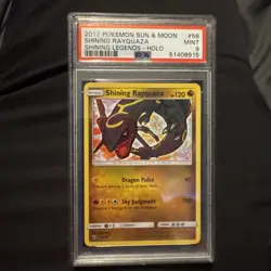 Shining Rayquaza 56/73 PSA 9 Shining Legends Holo Pokemon - Image 2