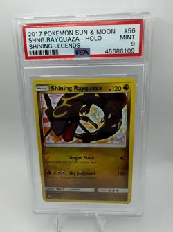 The Pokemon Company Shining Rayquaza 56/73 Shining Legends 2017 PSA 9 EN Holo - Image 1