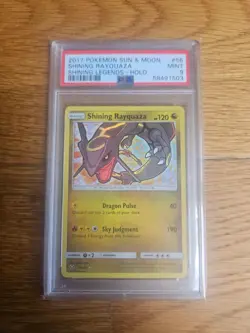Pokemon TCG Shining Rayquaza Card Shining Legends 56/73 Holo PSA 9 - Image 1