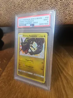 Pokemon TCG Shining Rayquaza Card Shining Legends 56/73 Holo PSA 9 - Image 3