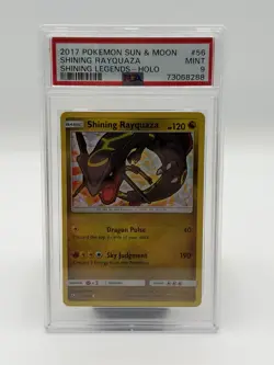 Pokemon Shining Rayquaza Shiny Holo Rare Holo Shining Legends 56/73 PSA 9 - Image 1