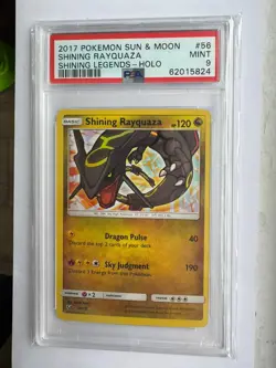 Shining Rayquaza PSA 9 56/73 Shining Legends Holo Rare Pokemon TCG 2017 - Image 1
