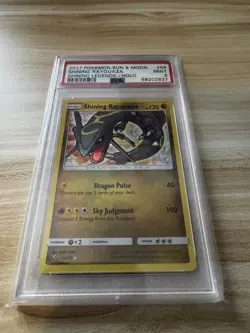 Pokemon TCG Shining Rayquaza Card Shining Legends 56/73 Holo PSA 9 - Image 2