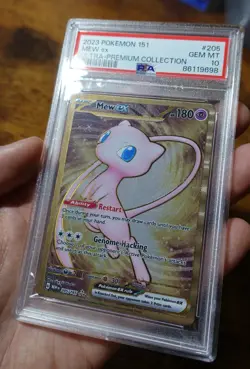 Mew ex 205/165 PSA 10 Metal Ultra Premium Collection Pokemon Card Graded - Image 3