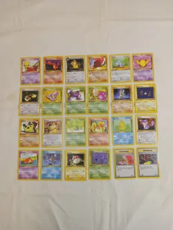 Pokemon Team Rocket 1st Ed set of 24 Common Cards NM-MT Condition - Image 1