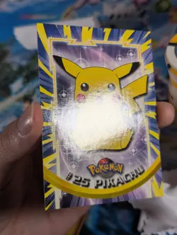 Pikachu #25 Topps Trading Cards Series 1 Blue Logo Pokemon Non Holo NM- - Image 2