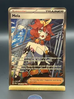 Pokemon TCG Mela Trainer Card Paradox Rift Full Art Ultra Rare 236/182 MINT - Image 1