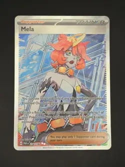 Pokemon TCG Mela Trainer Card Paradox Rift Full Art Ultra Rare 236/182 MINT - Image 3