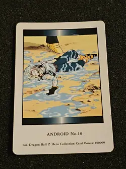 Dragon Ball PP Card DBZ Android #18 144 Carddass AMADA Vintage Japanese #383 - Image 1